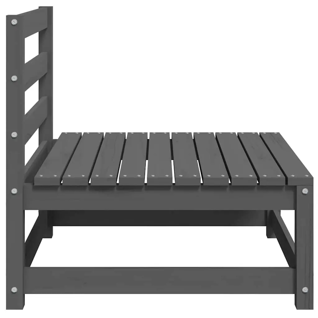 Grey Modular Outdoor Middle Sofa Unit