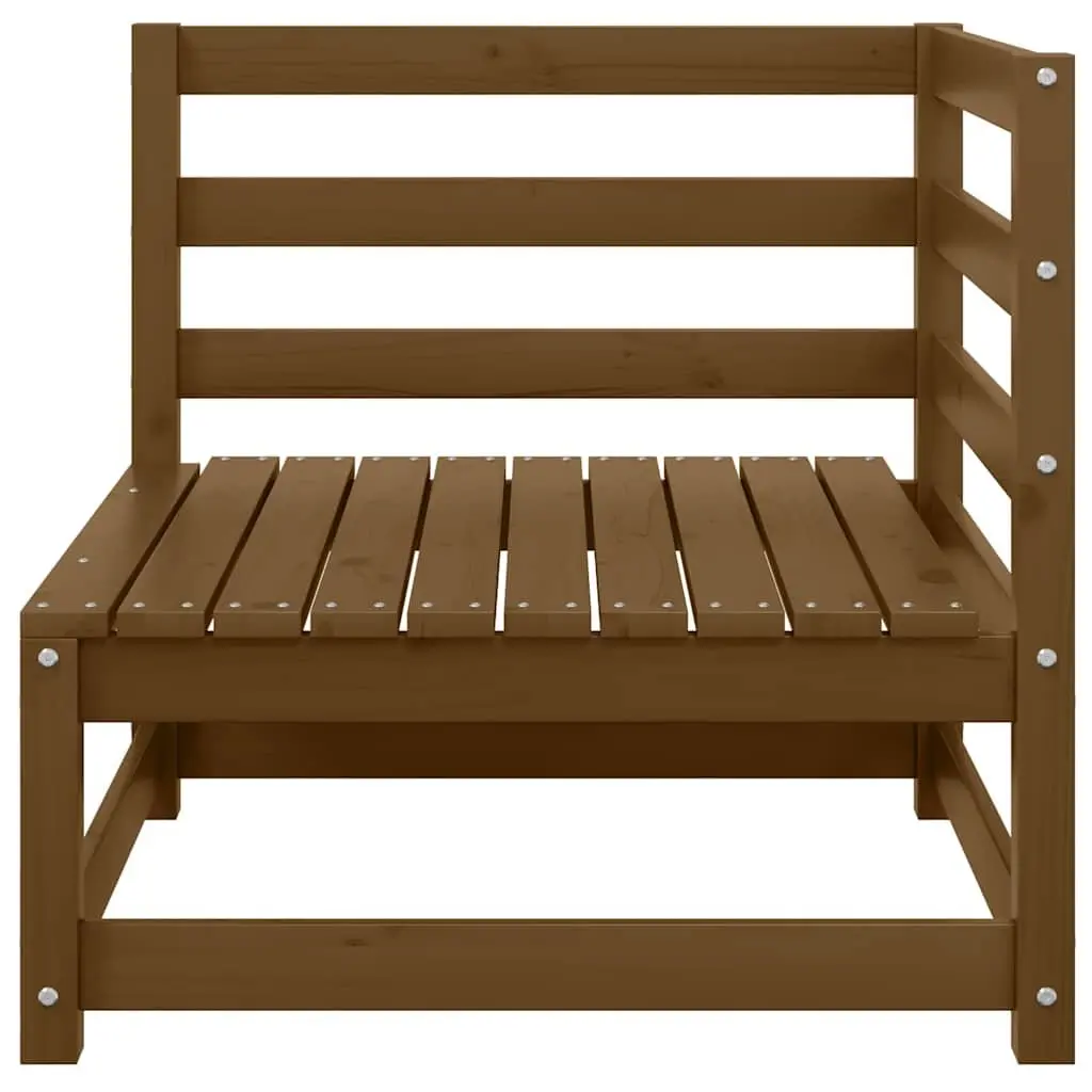 Brown 2-Seater Garden Lounge Sofa with Cushions