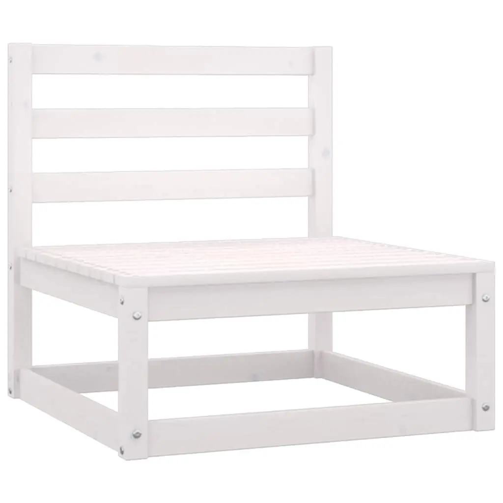 2 Piece Outdoor Sectional Sofa Set in White