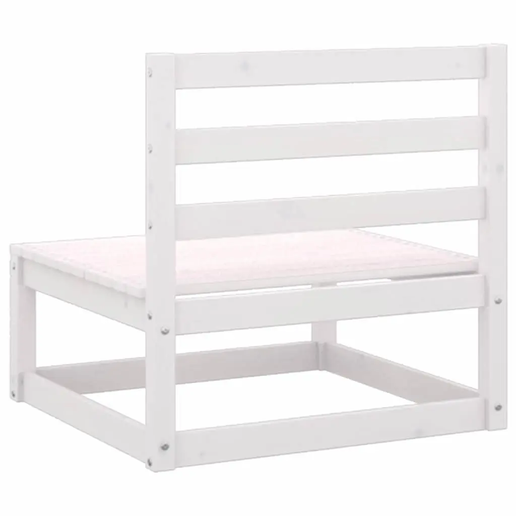 2 Piece Outdoor Sectional Sofa Set in White