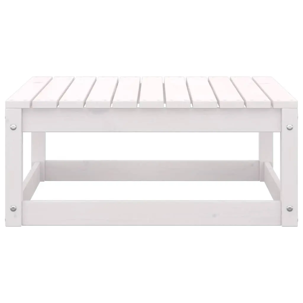 2 Piece Outdoor Sectional Sofa Set in White