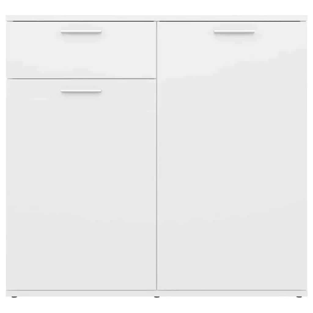 White Sideboard Storage Cabinet 80x36x75cm