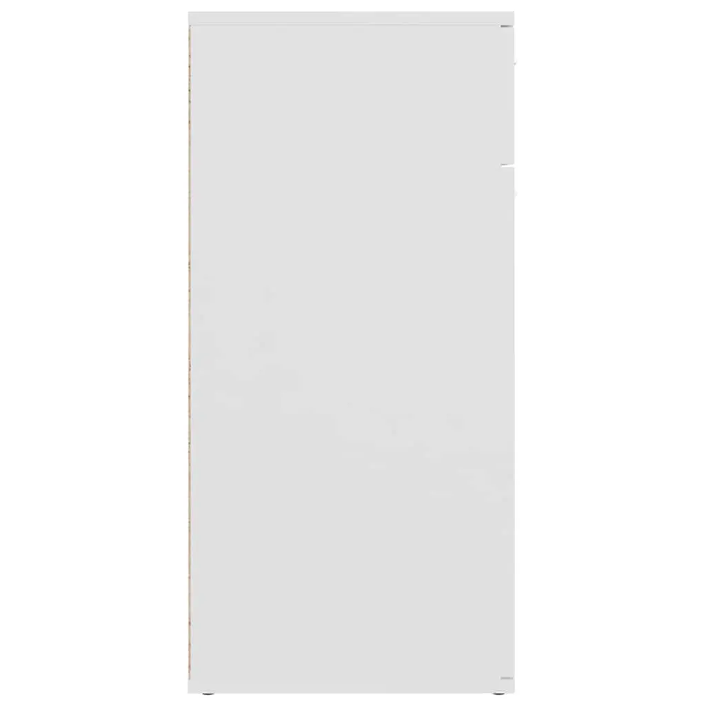 White Sideboard Storage Cabinet 80x36x75cm