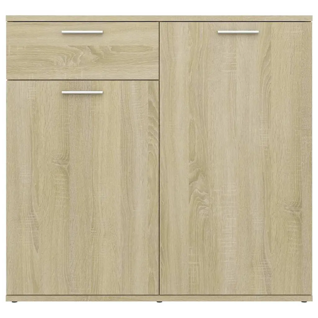 Brown Sideboard Storage Cabinet with 2 Doors and Drawer