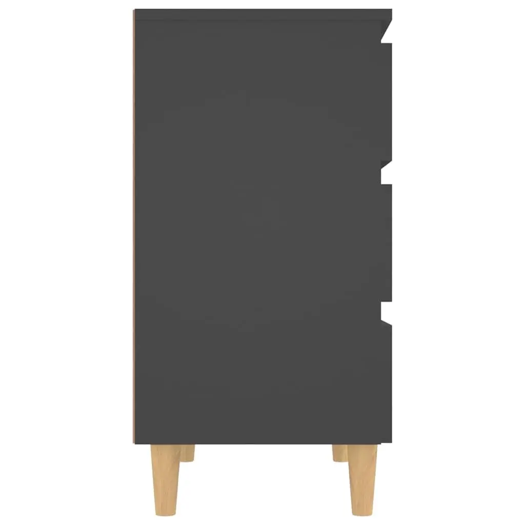 Grey Scandinavian Storage Sideboard with Drawers