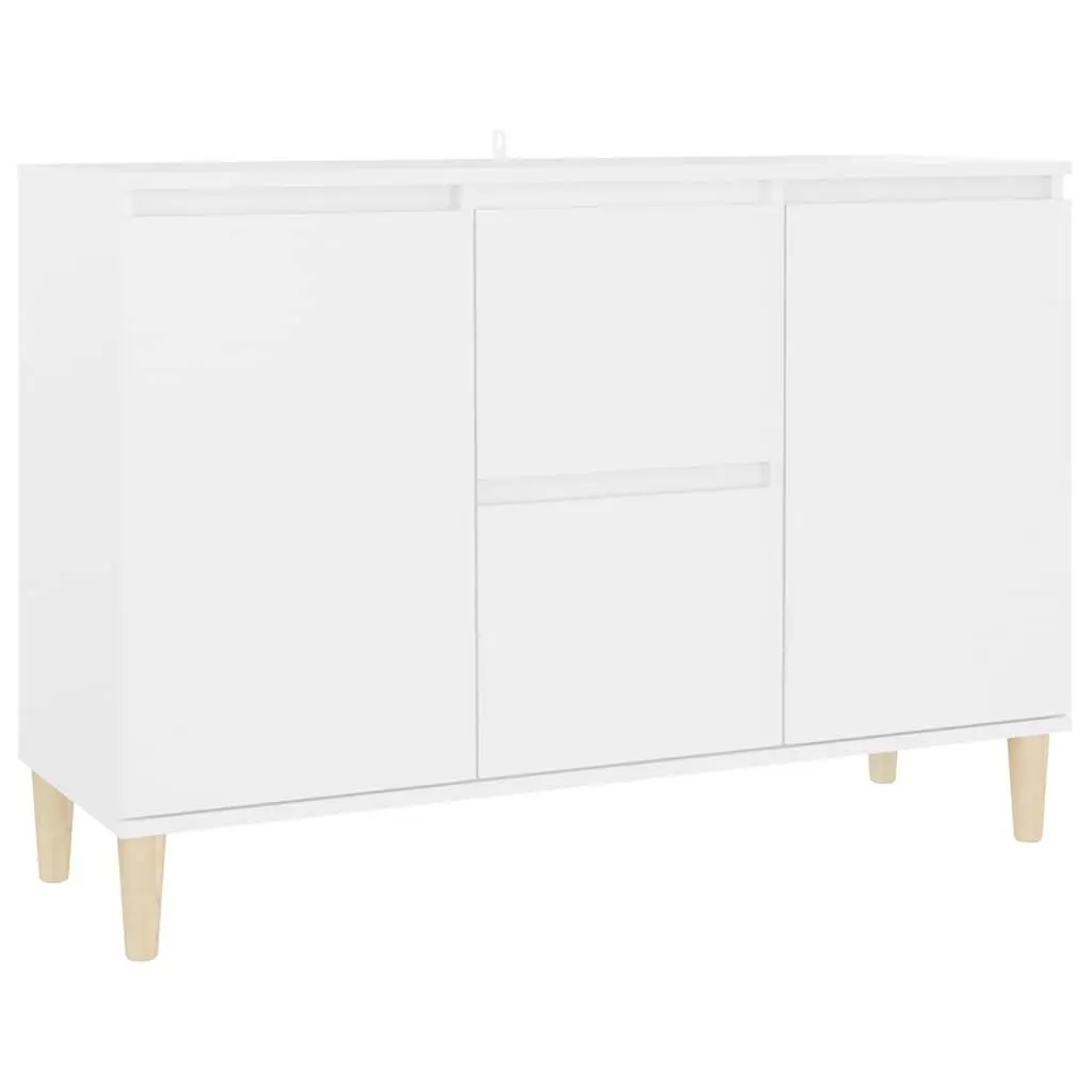 Sideboard Cabinet Engineered Wood 101cm x 35cm x 70cm White
