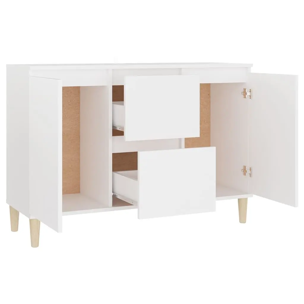 Sideboard Cabinet Engineered Wood 101cm x 35cm x 70cm White