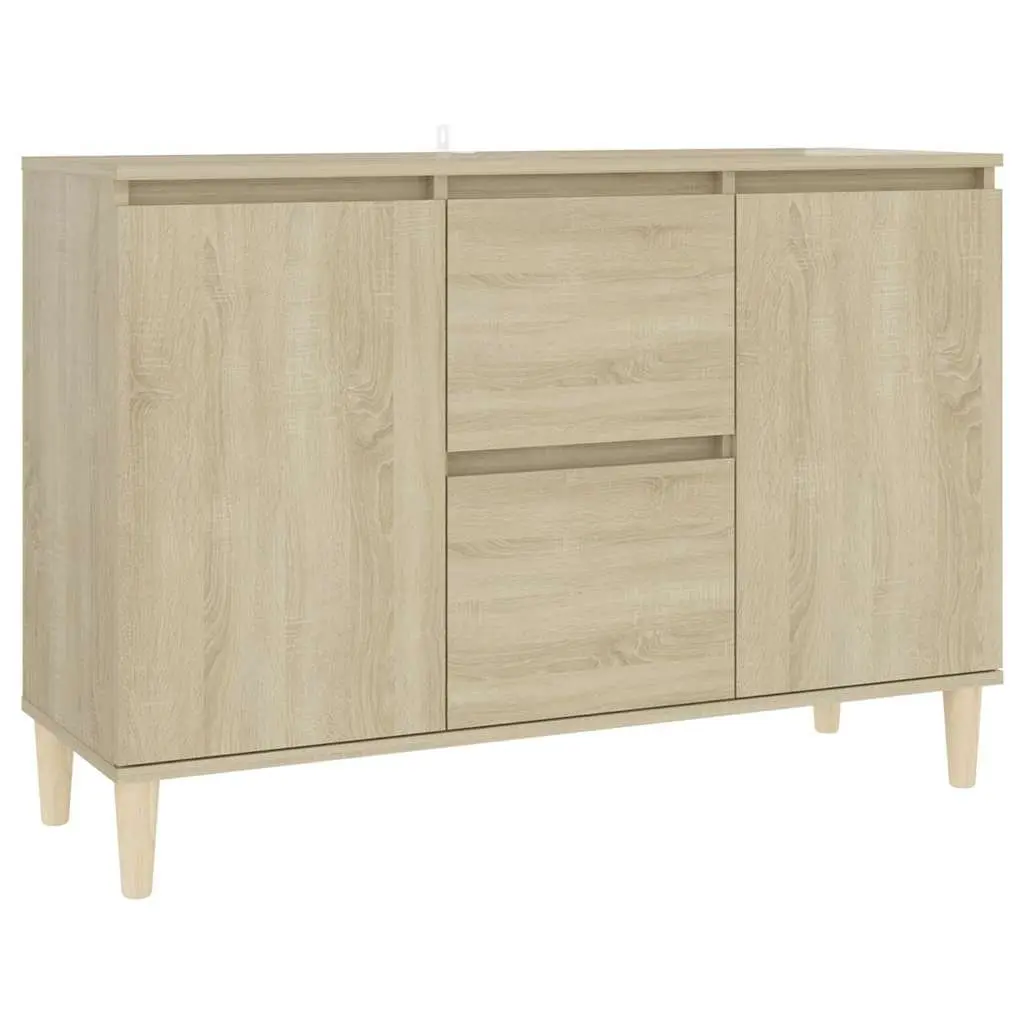 Brown Engineered Wood Sideboard Cabinet