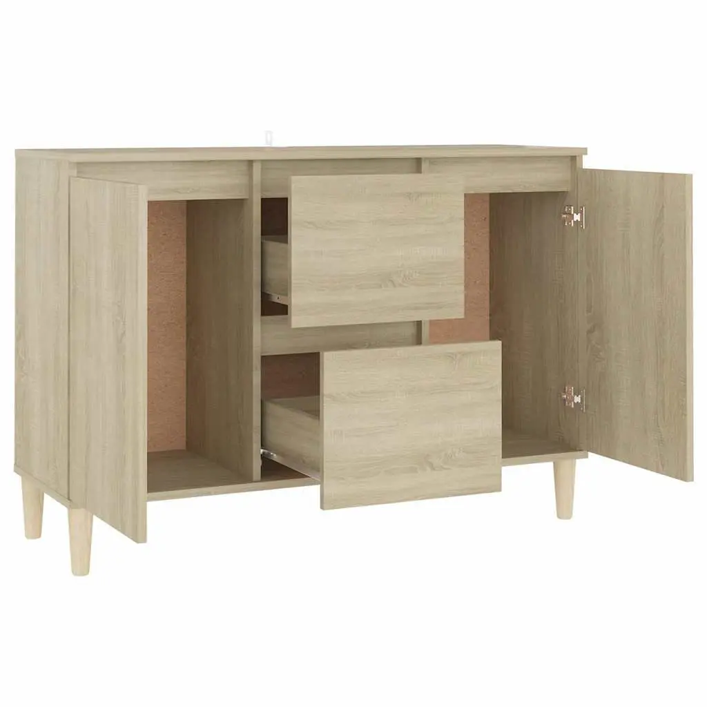 Brown Engineered Wood Sideboard Cabinet