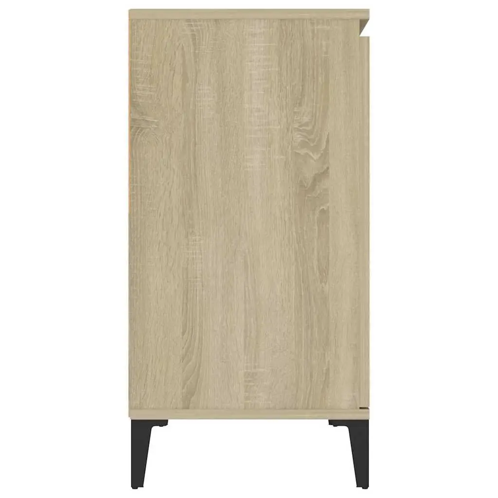 Brown Sideboard with Drawers and Doors