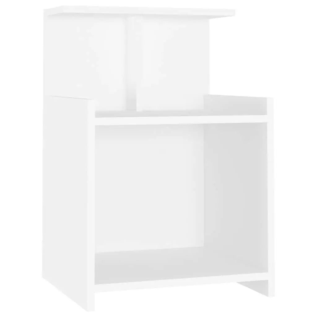 Bedside Tables Engineered Wood 40 x 35 x 60 cm White 2 Piece