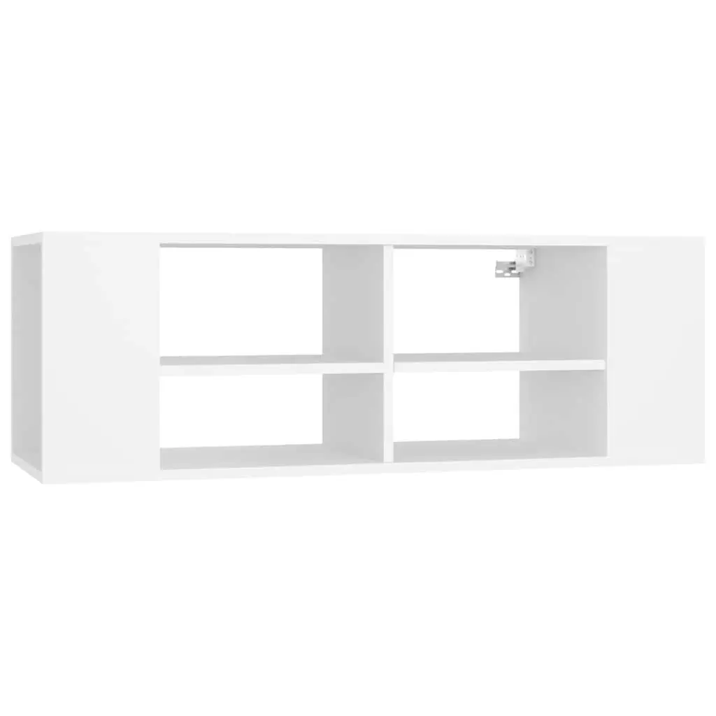 Wall-Mounted TV Cabinet with Adjustable Shelves