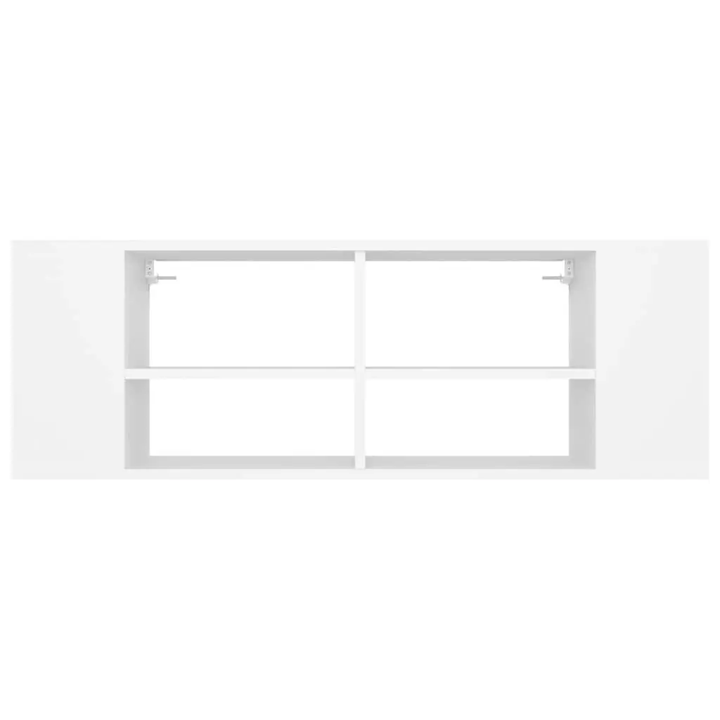 Wall-Mounted TV Cabinet with Adjustable Shelves