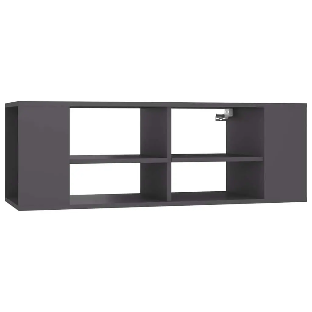 Wall-Mounted TV Cabinet with Adjustable Shelves