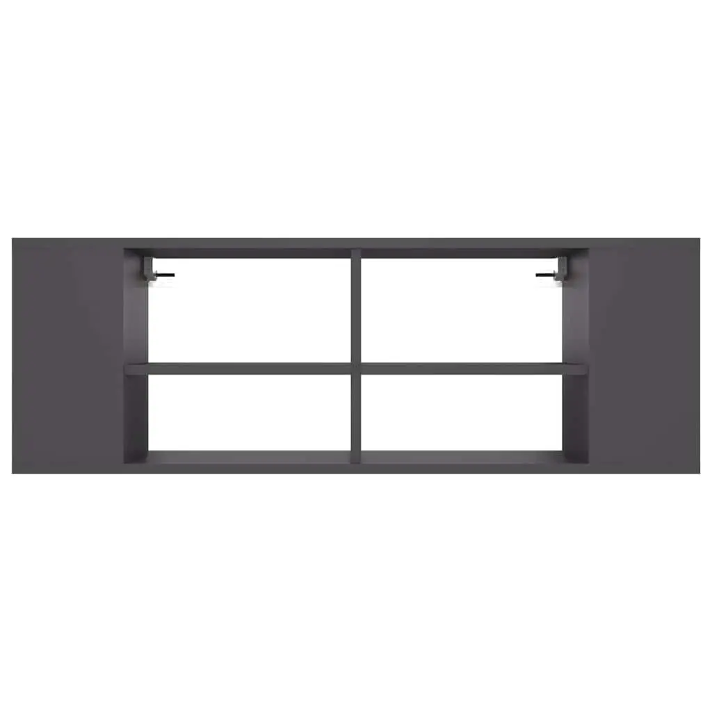 Wall-Mounted TV Cabinet with Adjustable Shelves