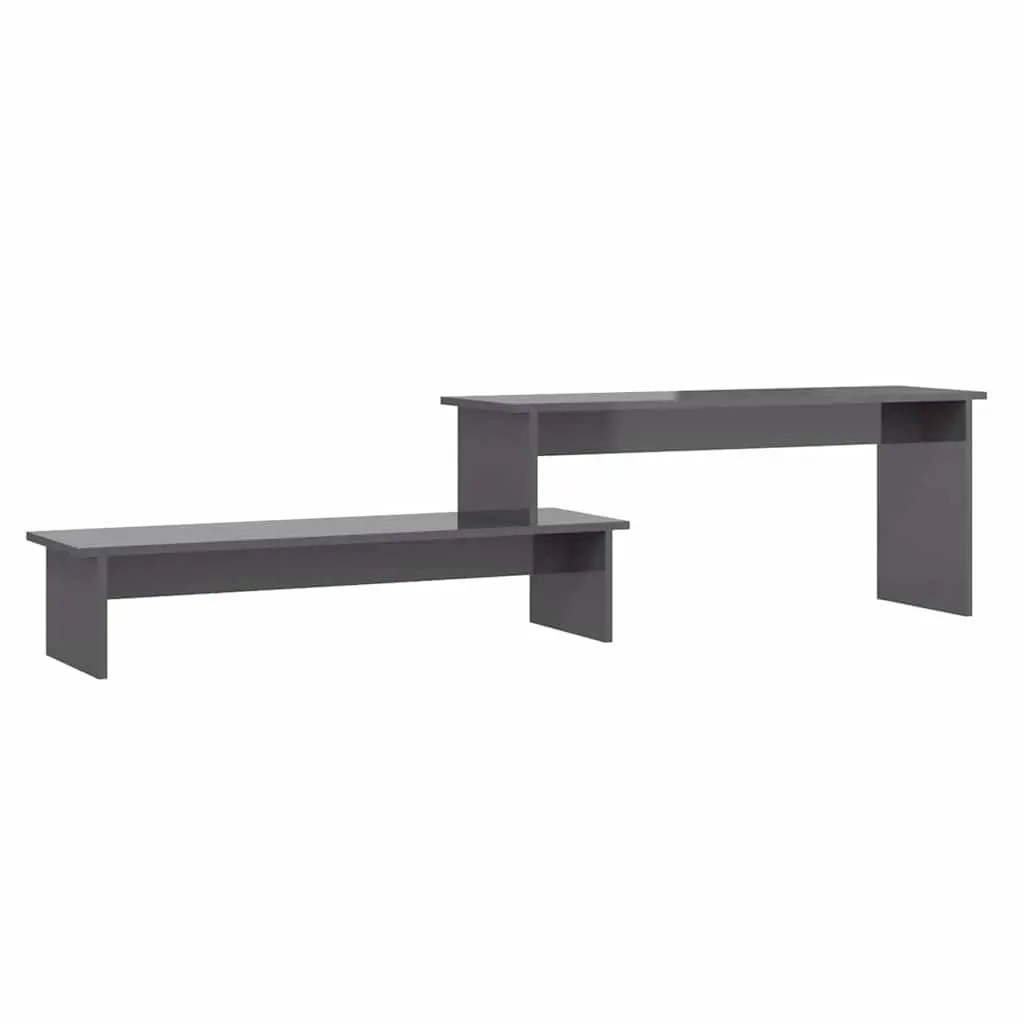Industrial Style Grey Engineered Wood TV Cabinet