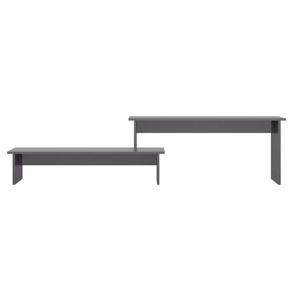 Industrial Style Grey Engineered Wood TV Cabinet
