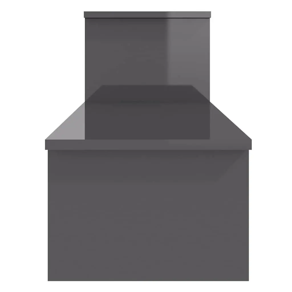Industrial Style Grey Engineered Wood TV Cabinet