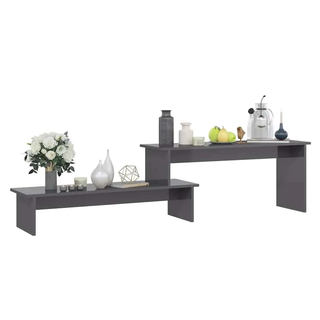 Industrial Style Grey Engineered Wood TV Cabinet