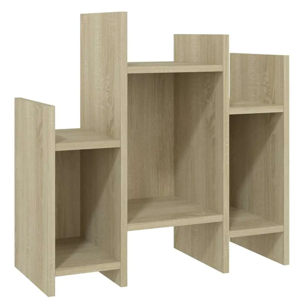 Brown Storage Buffet Side Cabinet with 6 Shelves
