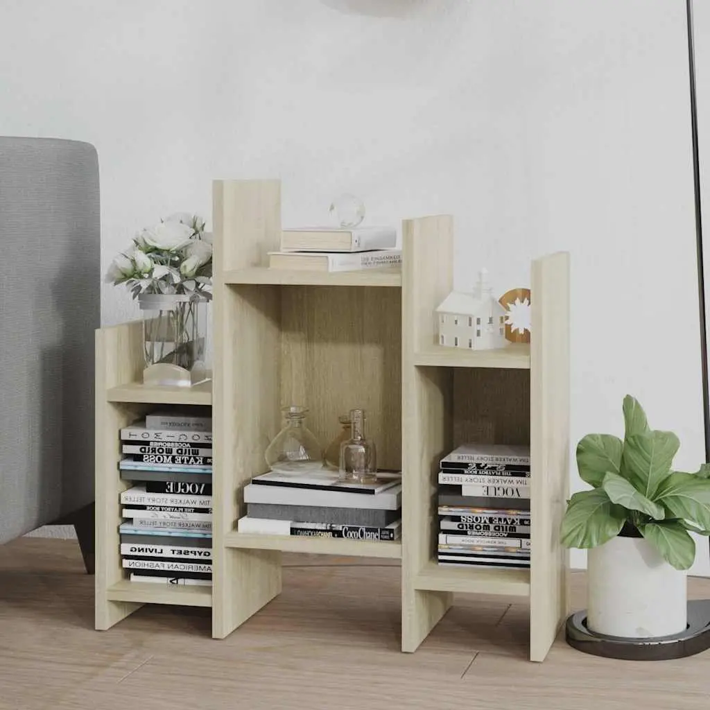 Brown Storage Buffet Side Cabinet with 6 Shelves