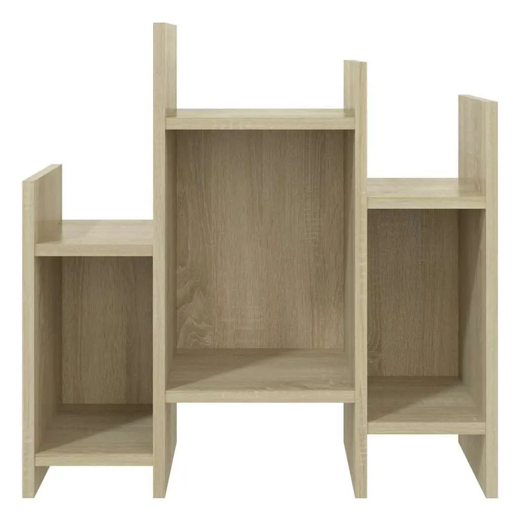 Brown Storage Buffet Side Cabinet with 6 Shelves
