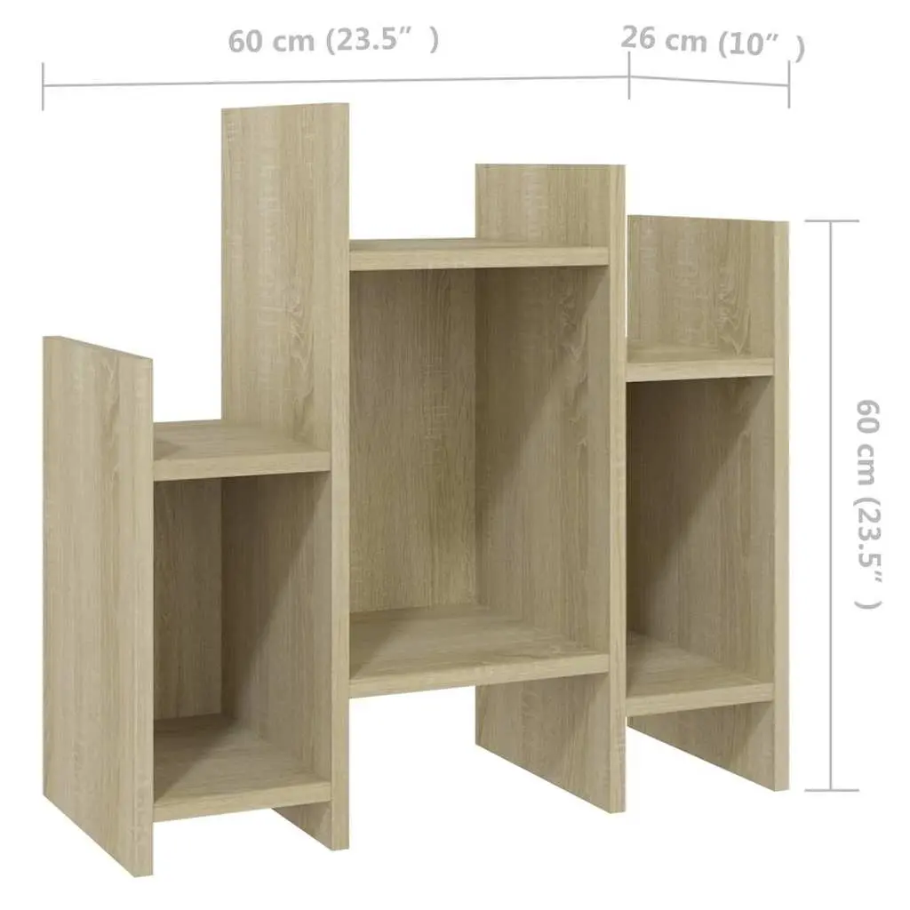 Brown Storage Buffet Side Cabinet with 6 Shelves