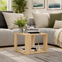 Sturdy Coffee Table with Storage Shelf for Modern Spaces