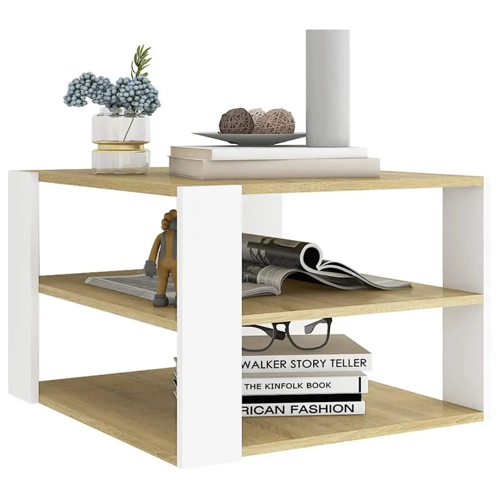 Coffee Table with Storage Shelf for Living Room