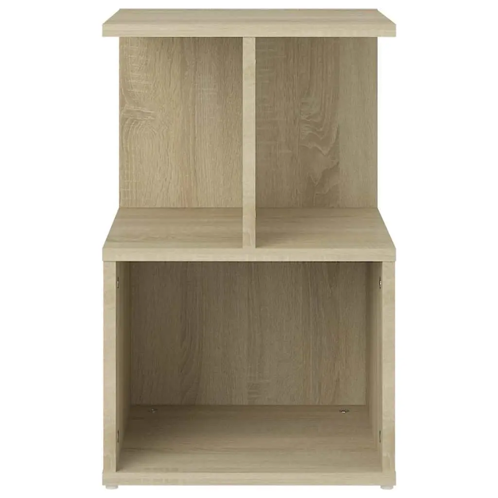 2-Piece Bedside Cabinet Set in Brown Engineered Wood