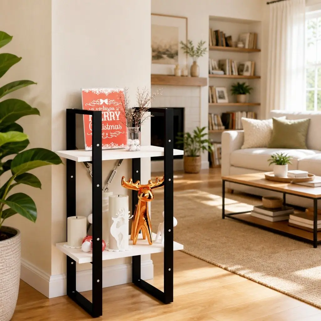 2-Tier Book Cabinet Solid Pine Wood 40 x 30 x 70 cm White