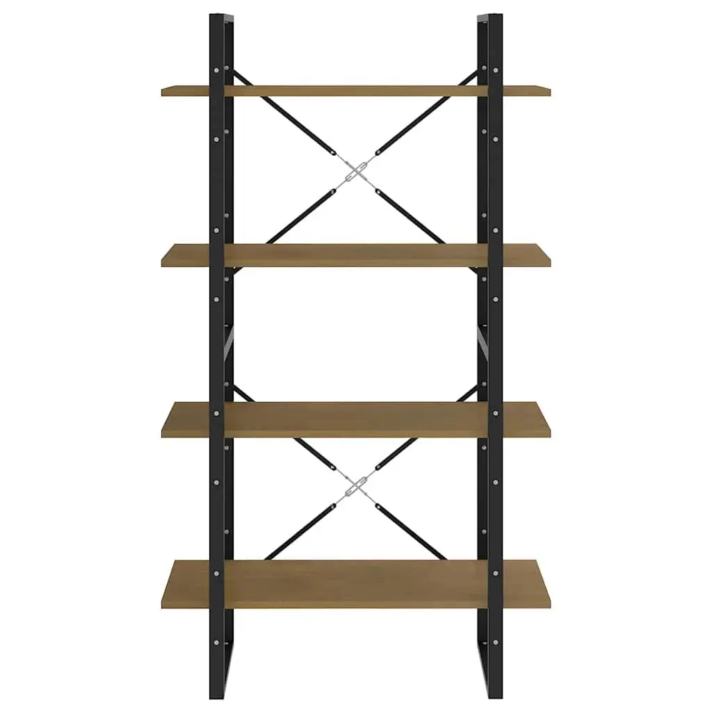 4-Tier Book Cabinet 80x30x140cm Solid Pine Wood Bookshelf Storage Display Stand