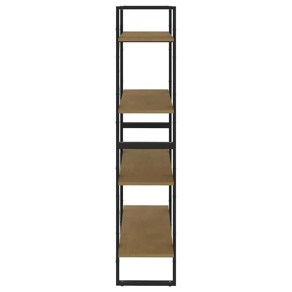 4-Tier Book Cabinet 80x30x140cm Solid Pine Wood Bookshelf Storage Display Stand