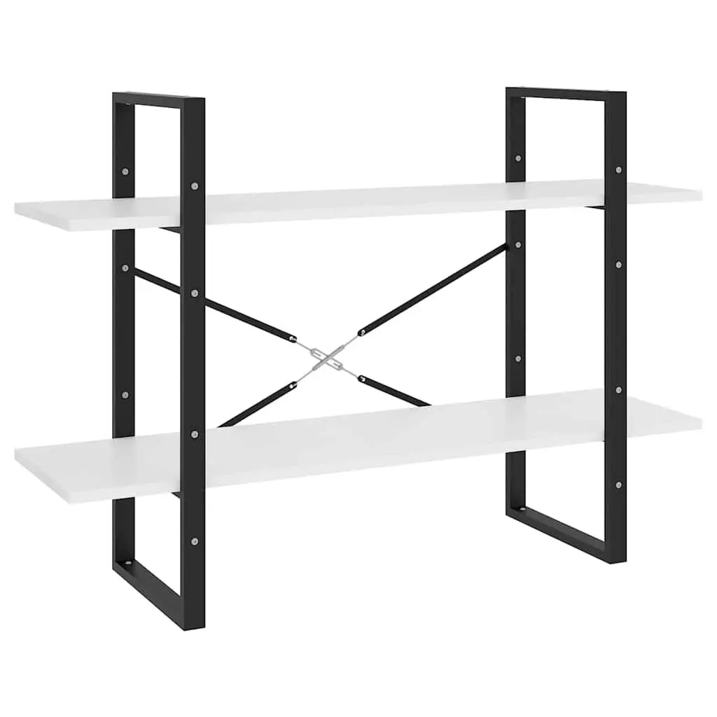 2-Tier Book Cabinet in White