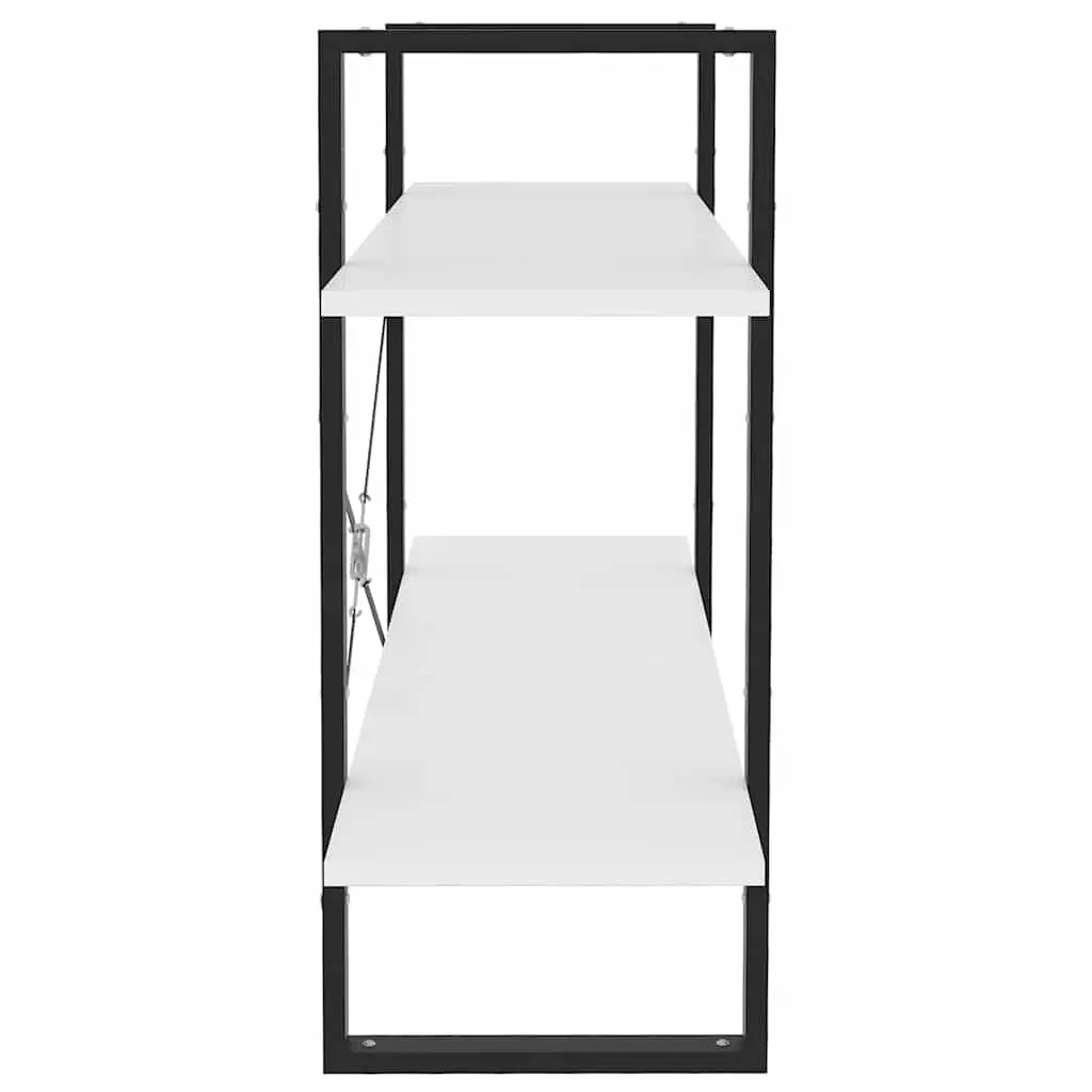2-Tier Book Cabinet in White