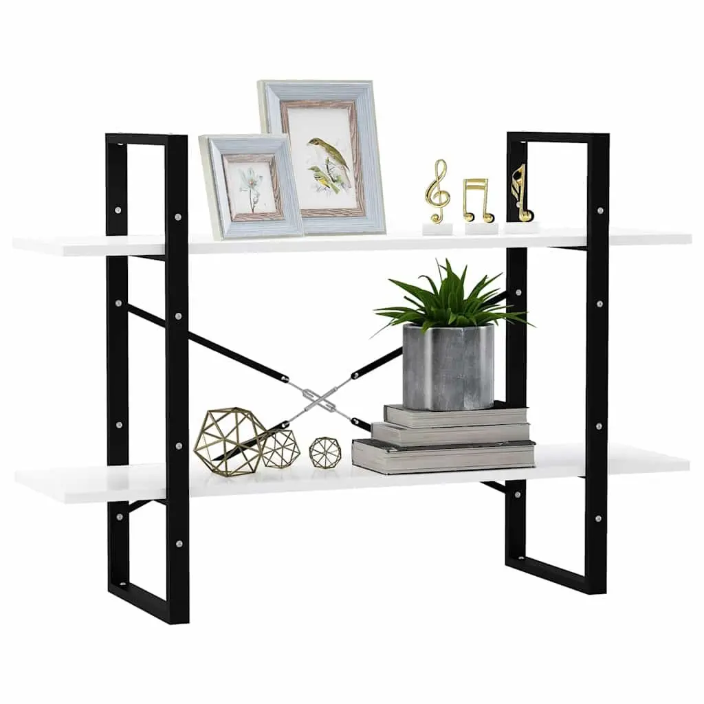 2-Tier Book Cabinet in White