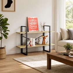 High-Quality 2-Tier Book Cabinet in Sonoma Oak