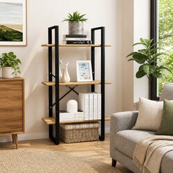 Solid Pine Wood Storage Shelf for Versatile Use 60x30x105 cm