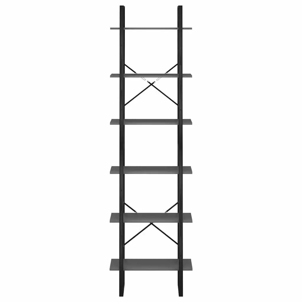 Storage Shelf Grey Standing Bookcase Shelving Unit for Home Kitchen Living Room