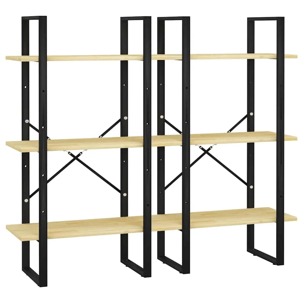 Storage Shelf Solid Wood Pine 60x30x210 cm Brown