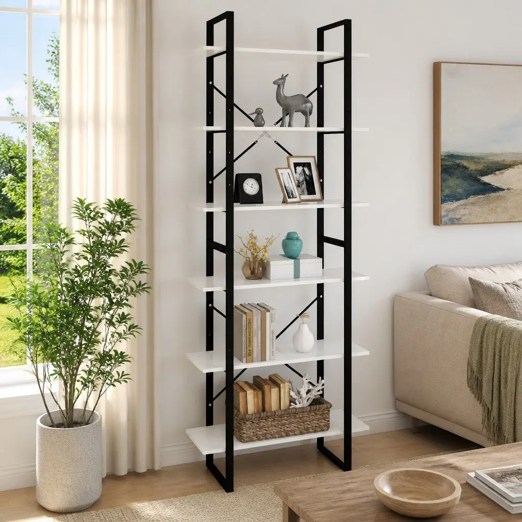 White Tall Cabinet 80x30x210 cm for Storage