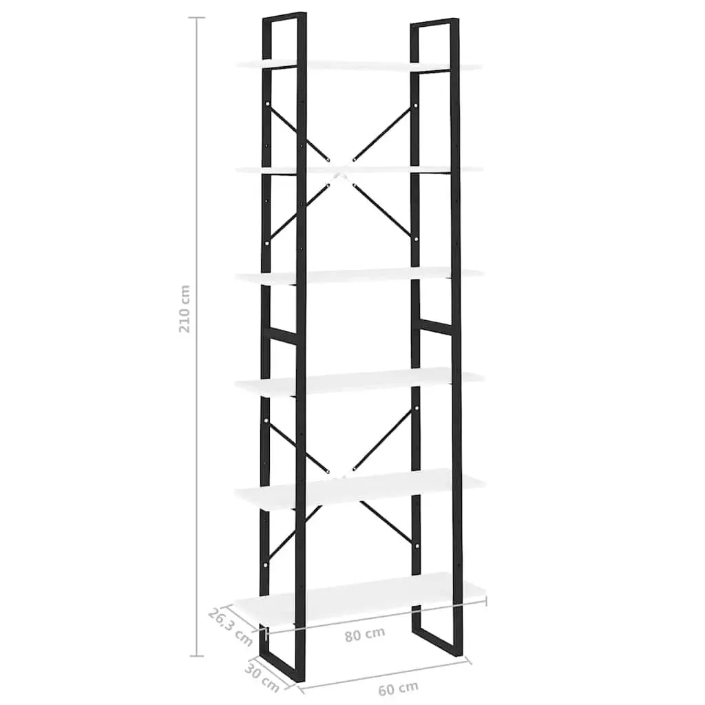 White Tall Cabinet 80x30x210 cm for Storage