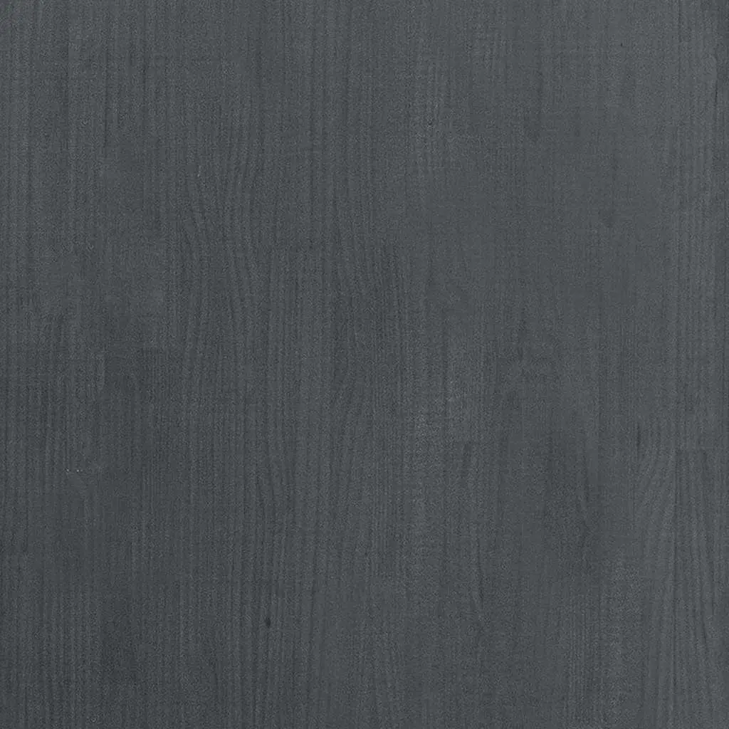 Solid Pine Wood Grey High Cabinet with 6 Shelves