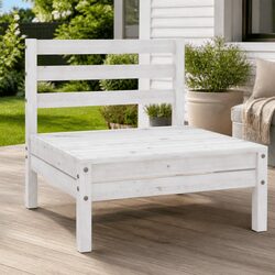 White Modular Sectional Sofa for Outdoor Gardens