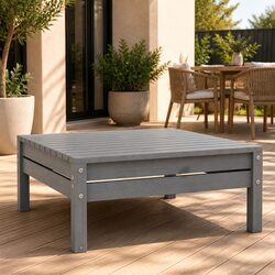 Durable Wooden Garden Footstool for Outdoor Comfort