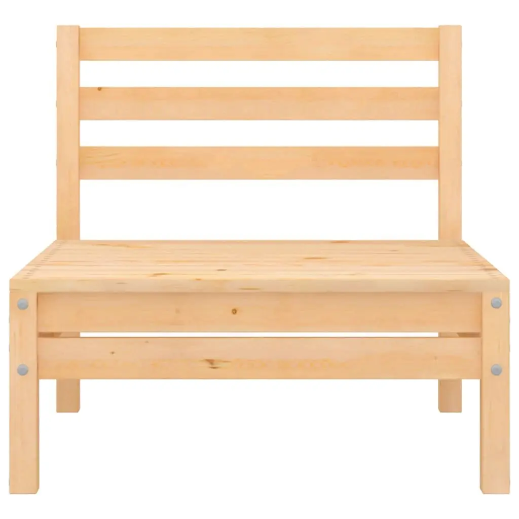 3 Piece Wooden Garden Lounge Set Solid Pinewood Brown