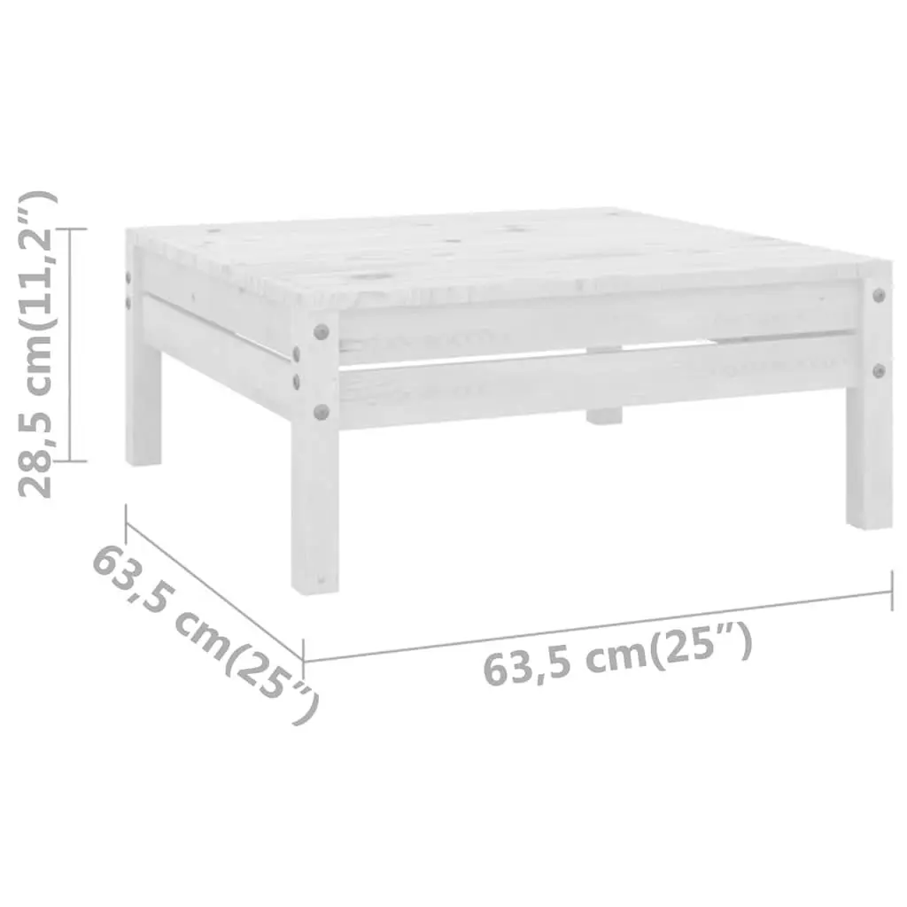 3 Piece Garden Lounge Set in Solid Pinewood