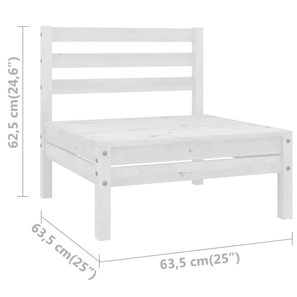 3 Piece Garden Lounge Set in Solid Pinewood