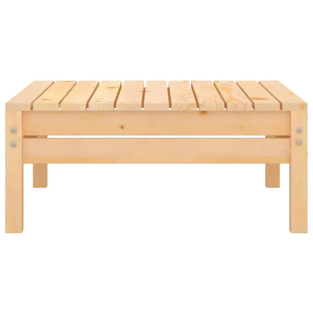 4 Piece Wooden Garden Lounge Set Solid Pinewood Brown
