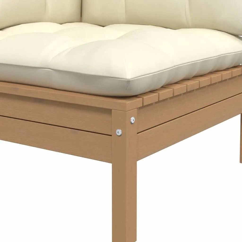 Brown Modular Corner Sofa with Cushions